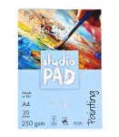 Joonistusplokk "Studio" A4, 20-leheline, 250 g/m&sup2;, k&otilde;va seljaga