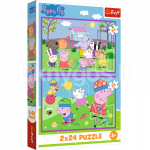 TREFL PEPPA PIG puslede komplekt, P&otilde;rsas Peppa 2x24 osa