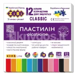 Plastiliin CLASSIC KIDS Line, 12 v&auml;rvi, 240 g