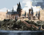V&auml;rvimine numbrite j&auml;rgi "Harry Potter" &mdash; Hogwarts p&auml;eval, Warner Bros, 40&times;50 cm, karbis