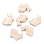Puidust figuurid J&auml;nesed 5 x 5,5 x 1,5 cm, 6 tk