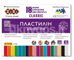 Plastiliin CLASSIC KIDS Line 18 v&auml;rvi 360 g
