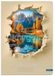 Vihik A4, 96 lehte, 70 g/m&sup2;, horisontaalse joonega (Landscape)