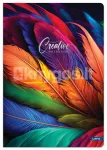 CREATIVE vihik A5, 96 lehte, 70 g/m&sup2;, ruuduline