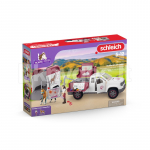 SCHLEICH HORSE CLUB Loomaarsti auto haagisega