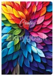 Vihik A4, 96 lehte, 70 g/m&sup2;, CREATIVE seeria