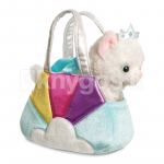 AURORA Fancy Pals pehme m&auml;nguasi kass sinises kandekotis, 20 cm