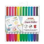 ALPINO Color Experience Dual Note topeltotsaga markerid, 12 v&auml;rvi