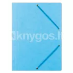 Dokumendikaust A4 kummipaelaga, 390 g/m&sup2;, helesinine