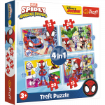 TREFL SPIDER-MAN Puslekomplekt 4in1 Spidey
