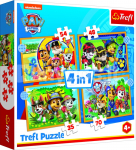 TREFL PAW PATROL Puslede komplekt 4 in 1 K&auml;papatrull