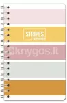 STRIPES spiraaliga m&auml;rkmik A6, 80 lehte, 70 g/m&sup2;, joonega