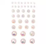 Isekleepuvad kristallid, 40 tk &mdash; Opalescent Cream
