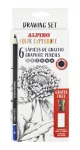 Alpino Color Experience grafiitpliiatsite komplekt, 6 tk + kustutuskumm ja teritaja