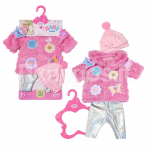 BABY BORN Roosa mantliga riiete komplekt, 43 cm