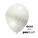 Penword &otilde;hupallid 12" (30 cm) metallik, 100 tk, valge