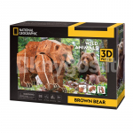 CUBICFUN NATIONAL GEOGRAPHIC 3D pusle pruunkaru