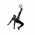 J&auml;rjehoidja &bdquo;Bicycle Kick&ldquo;, must / valge