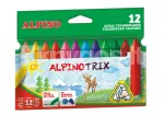 ALPINO Trix kolmnurkse kujuga vahakriidid, 12 v&auml;rvi, 10 mm