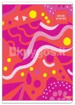 NEON SHAPES A4 vihik, 52 lk, 80 g/m&sup2;, ruuduline