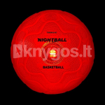 Tangle NightBall Valgustatud punane korvpall, 25 cm