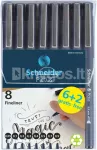 Pictus pastapliiatsid, 8 tk, mustad (blistris)