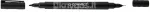 Kahe otsaga CD/DVD marker 0,4 mm ja 1,0 mm, must