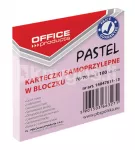 OFFICE product liimilehed 76 x 76 mm, 100 lehte, punane