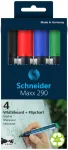 Valgetahvli markerite komplekt MAXX 290, 4 tk