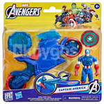 AVENGERS m&auml;ngukomplekt Kapten Ameerika, kilp ja ratas 10 cm