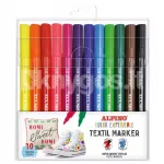 ALPINO Color Experience tekstiilimarkerid, 10 tk, otsik 2,9 mm