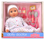 DOLLSWORLD nukk Dolly doktor, 46 cm