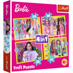 TREFL BARBIE Puslede komplekt 4 in 1