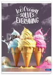 Vihik A4, 52 lk, 70 g/m&sup2;, ruuduline, ICE CREAM