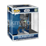 FUNKO POP! Rides DLX: Star Wars: Mandalorian & Grogu - The Mandalorian w/Grogu in Imperial Remnant AT-RT