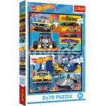 TREFL HOT WHEELS puslede komplekt M&auml;nguautod, 2x70 osa