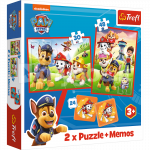 TREFL PAW PATROL Pusle ja memo komplekt 30+48+M24