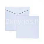 Komplekt 145 x 145 mm SILE: kaarditoorikud ja &uuml;mbrikud, 5 tk, valged