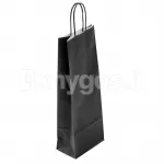 Paberkott Twist 140 x 80 x 390 mm, must (pudeli jaoks)