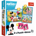 TREFL DISNEY Pusle ja memo komplekt Miki-hiir 30+48+M24