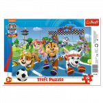 TREFL PAW PATROL Pusle raamis K&auml;papatrull, 15 osa