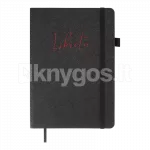 LIBRETA m&auml;rkmik A5, 96 lehte, elastikuga, must, t&uuml;hjade lehtedega