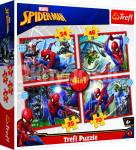 TREFL SPIDER-MAN Puslede komplekt 4 in 1 &Auml;mblikmees