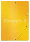 A4 kaust kummiga, 390 g/m&sup2;, kollane