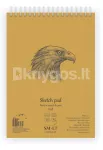 KRAFT Authentic A5 visandiplokk, 60 lehte, 90 g/m&sup2;