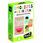 HEADU &bdquo;Montessori&ldquo; kaardid &bdquo;Emotsioonid ja tegevused&ldquo;, leedu keeles.