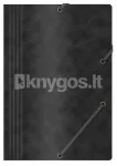 A4 mapp kummiga, 390 g/m&sup2;, must