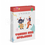 UNTOLD Conversation Cards: THANKS AND APOLOGIES