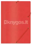 Dokumendikaust kummikinnitusega, A4, 390 g/m&sup2;, punane