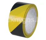 Signalinė juosta lipni 48mm x 20m juoda&geltona